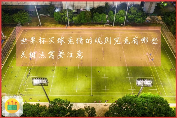 世界杯买球竞猜的规则究竟有哪些关键点需要注意