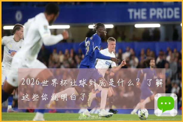 2026世界杯让球到底是什么？了解这些你就明白了